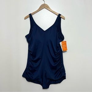 Speedo Endurance Plus One-Piece Swimsuit in Nautical Navy